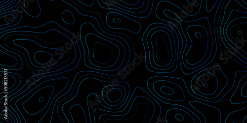 Topographic multicolored linear background. Abstraction with place for text. Map line of topography. Vector abstract topographic map concept, Topographic multicolored linear background with copy space