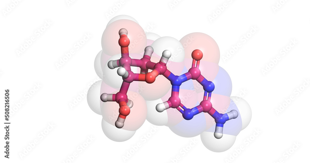 Floxuridine, anticancer/ chemotherapy drug, 3D molecule Floxuridine, anticancer/ chemotherapy drug, 3D molecule