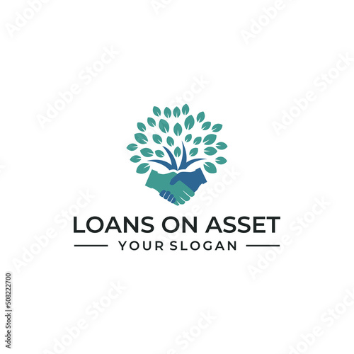 tree financial, loan, investment logo design vector