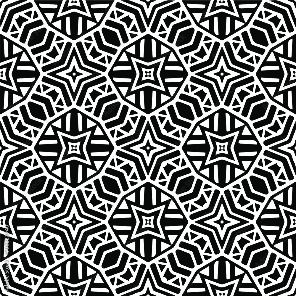 Abstract background with black and white pattern. Unique geometric vector swatch. Perfect for site backdrop, wrapping paper, wallpaper, textile and surface design. Abstract background with black and white pattern. Unique geometric vector swatch. Perfect for site backdrop, wrapping paper, wallpaper, textile and surface design.