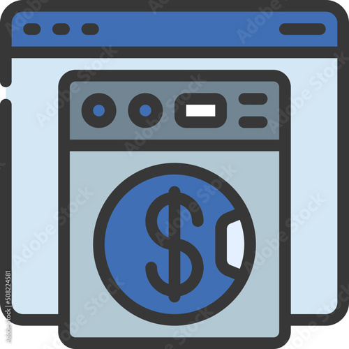 Online Money Laundering Icon