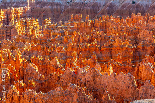 scenic view to the hoodoos in the Bryce Canyon national Park, Utah,