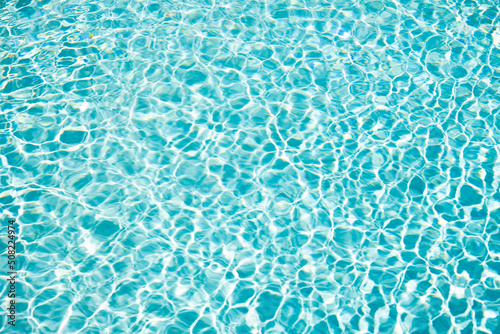 blue swimming pool water background with nobody.