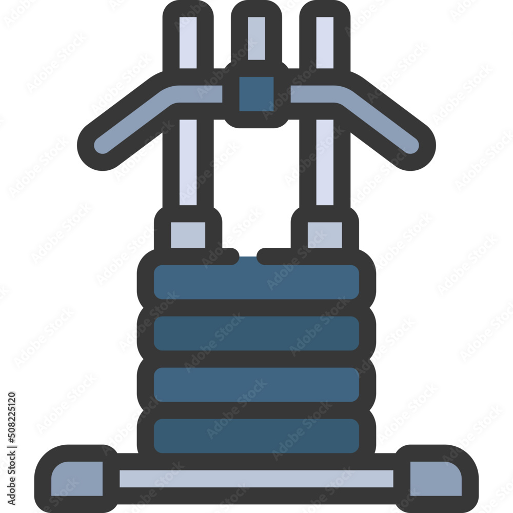 Pulley Machine Weights Icon Pulley Machine Weights Icon