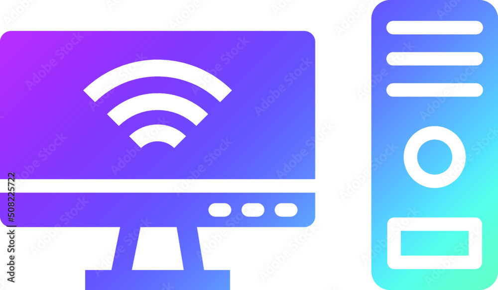 Computer Vector Icon Design Illustration Computer Vector Icon Design Illustration