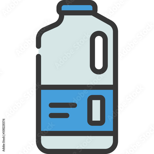 Plastic Milk Bottle Icon