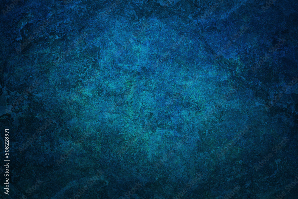 Blue Grunge Concrete Wall Texture Background. blue abstract grunge textures wall background. - obrazy, fototapety, plakaty 