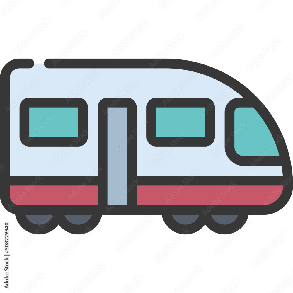 Fototapeta premium Electric Train Icon
