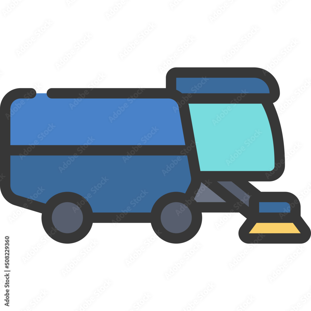 Street Sweeper Vehicle Icon