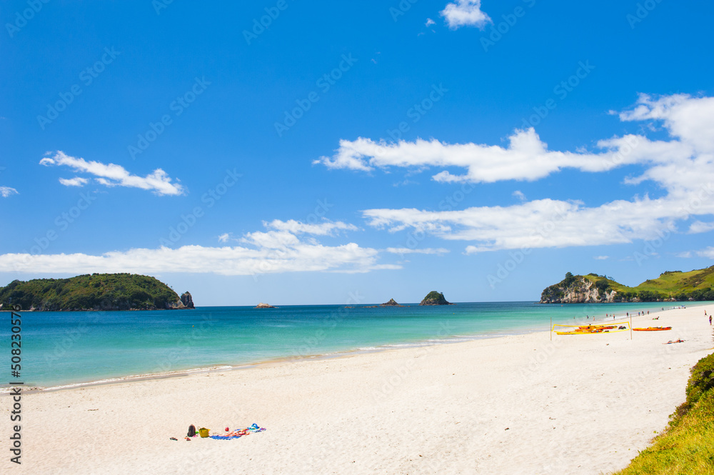 Hahei Beach at Coromandel Peninsula on New Zealand Hahei Beach at Coromandel Peninsula on New Zealand