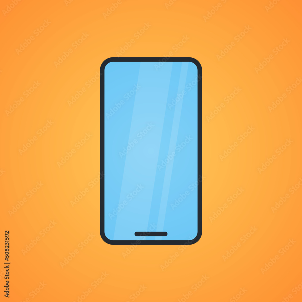 Smartphone and technology flat vector illustration. Smartphone and technology flat vector illustration.
