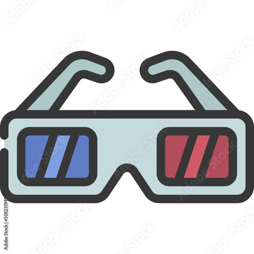3D Glasses Icon