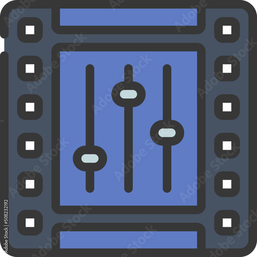 Film Strip Controls Icon