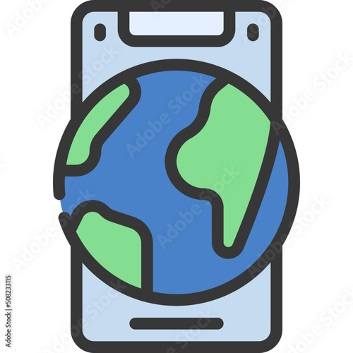 Globe Mobile Icon