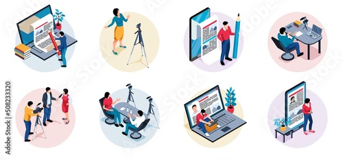 Isometric Journalist Composition
