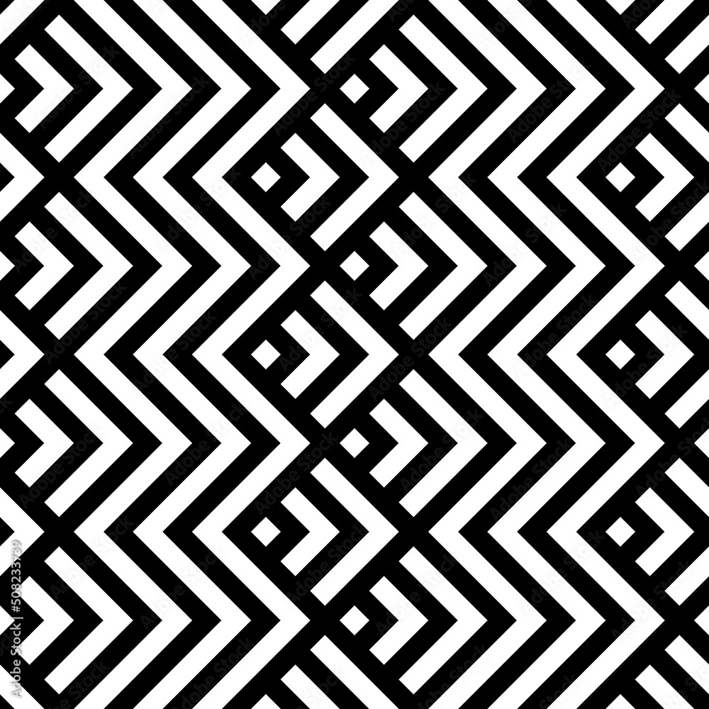Seamless arrows and zigzag lines pattern. Repeated chevrons, diamonds, angle brackets, curves background. Squama ornament. Scales. Ancient window tracery motif. Digital paper, textile print. Vector Seamless arrows and zigzag lines pattern. Repeated chevrons, diamonds, angle brackets, curves background. Squama ornament. Scales. Ancient window tracery motif. Digital paper, textile print. Vector