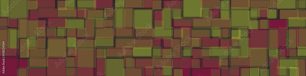 Obraz premium Offset Quads generative art background art illustration