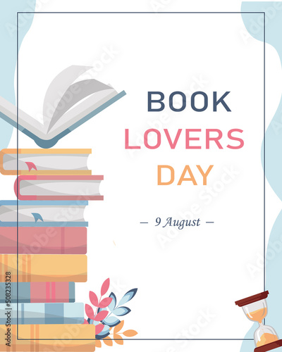 Book festival flyer. Vector image for flyer, banner and leaflets