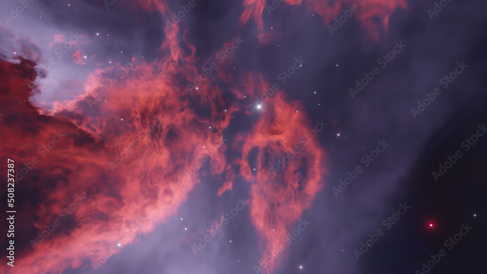 3d illustration - Deep space nebula
