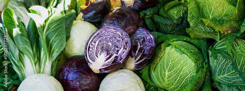 Fotografija cabbage food concept background