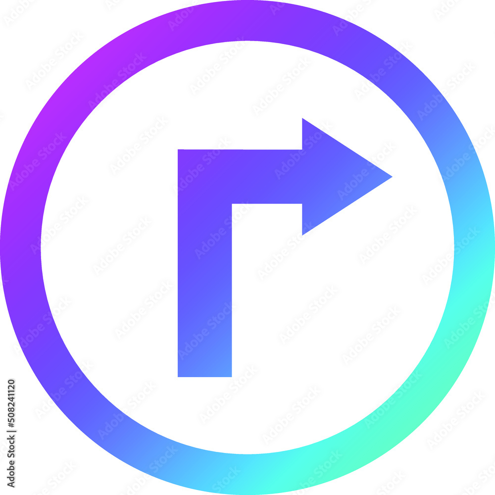 Right way Vector Icon Design Illustration Right way Vector Icon Design Illustration