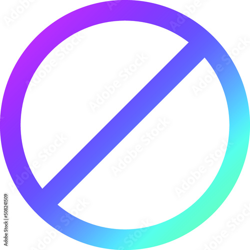 No stopping Vector Icon Design Illustration