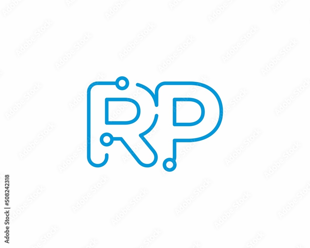 Abstract Letters RP Logo Design Template 001 Abstract Letters RP Logo Design Template 001