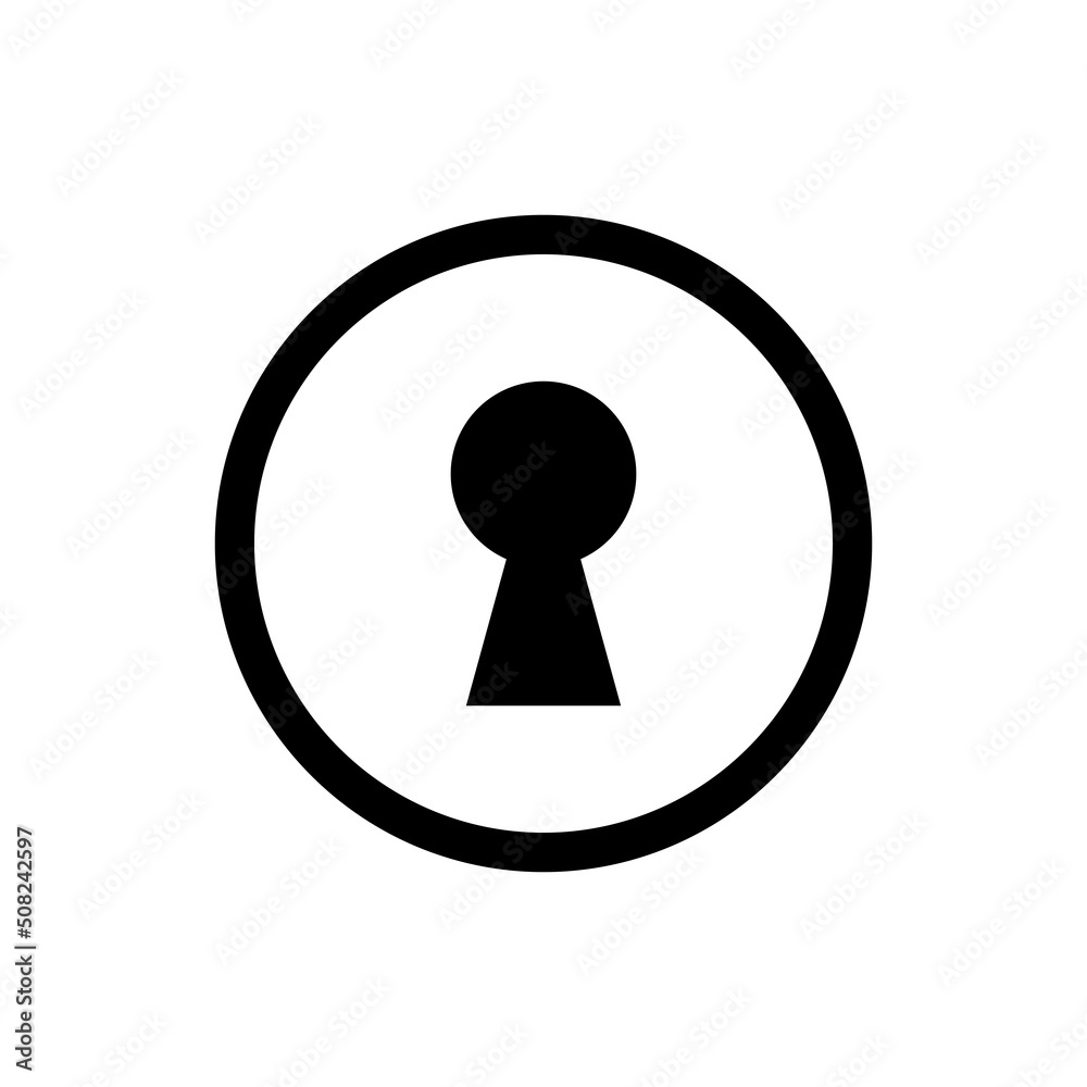 keyhole simple icon