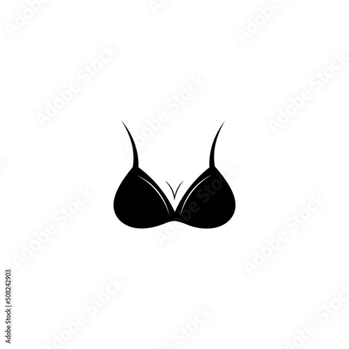 Bra icon logo free vector