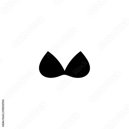 Bra icon logo free vector