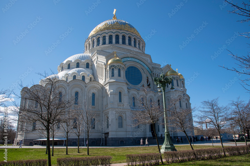 The Naval cathedral of Saint Nicholas in Kronstadt 