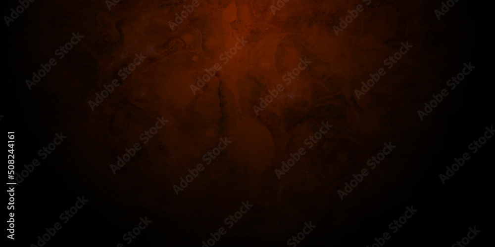Backdrop grunge halloween background with blood splash space on wall texture. Crimson colored abstract wall background with textures of different shades of crimson.