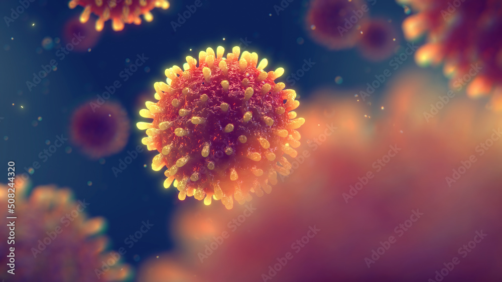 Viral hepatitis infection is caused by the hepatitis virus that leads to liver inflammation and damage. Hepatitis B,C and D viruses can cause chronic and long lasting infections - obrazy, fototapety, plakaty 