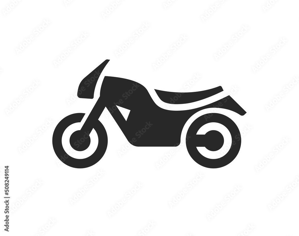 simple motorcycle silhouette icon simple motorcycle silhouette icon