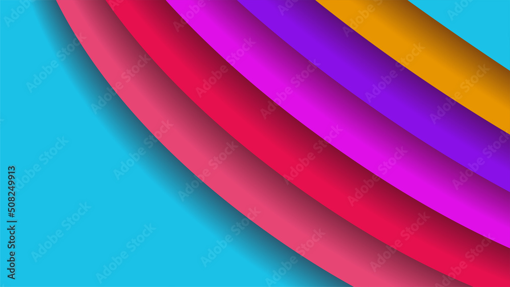 Fototapeta premium Abstract colorful rainbow background with geometric shapes