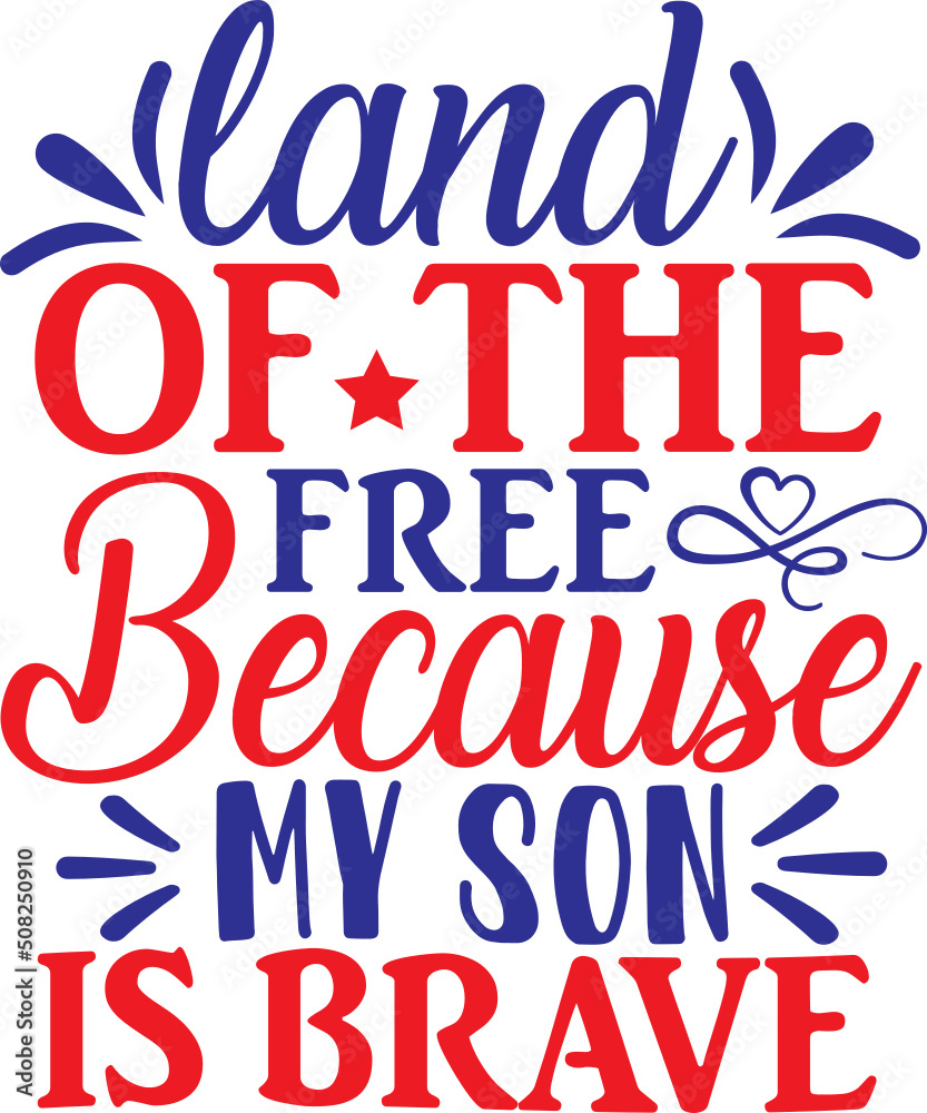 Land of the free because my son is brave svg,memorial day svg bundle ...