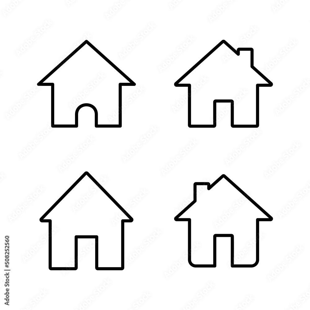 Fototapeta premium House icon vector. Home sign and symbol