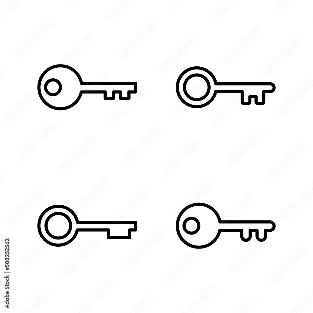 Key icon vector. Key sign and symbol. Key icon vector. Key sign and symbol.