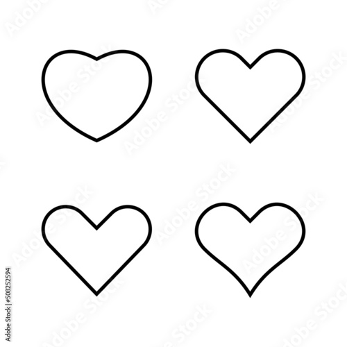 Love icon vector. Heart sign and symbol. Like icon vector.