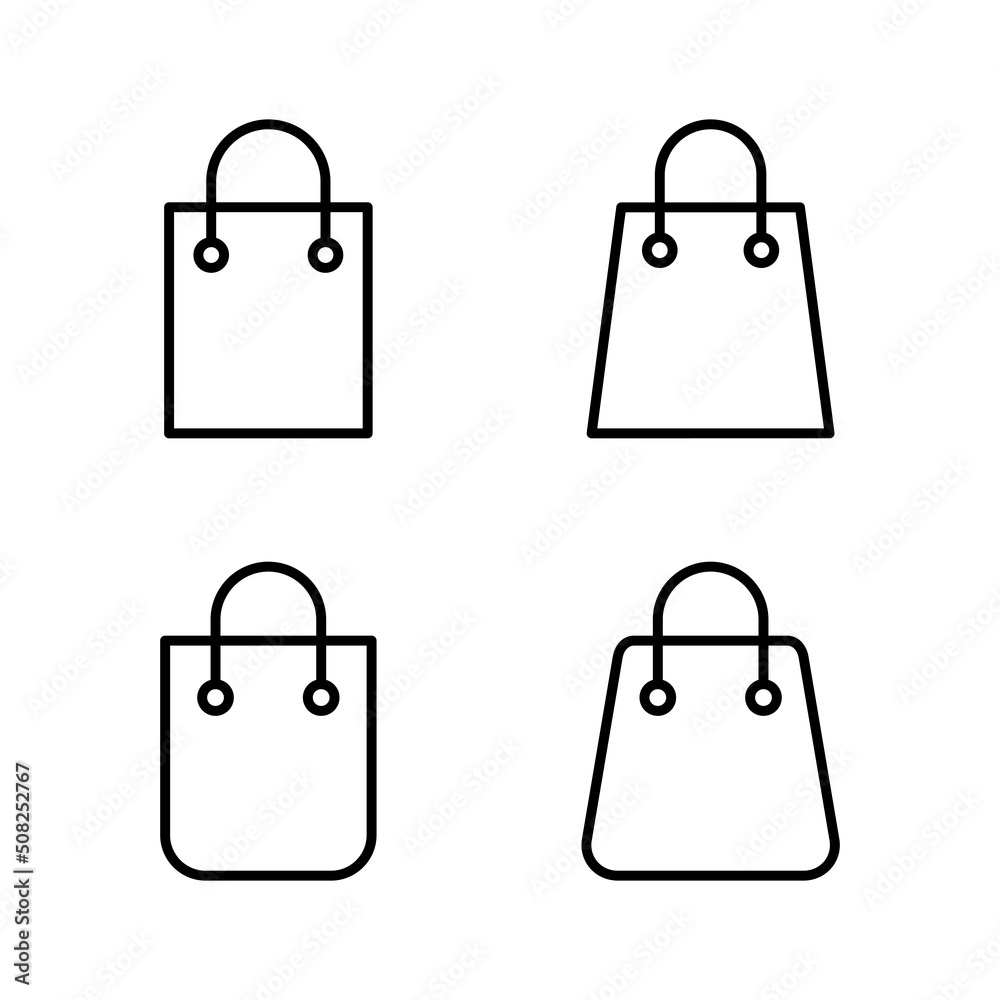 Shopping bag icon vector. shopping sign and symbol Shopping bag icon vector. shopping sign and symbol