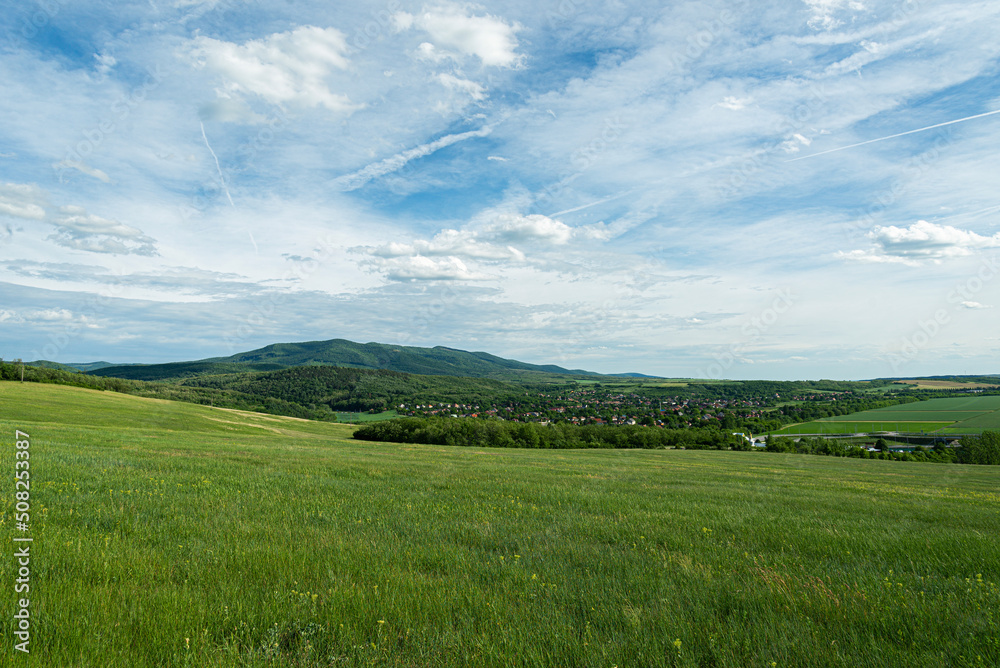 Landscape on meadow at Tar in Hungary