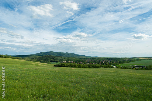 Landscape on meadow at Tar in Hungary