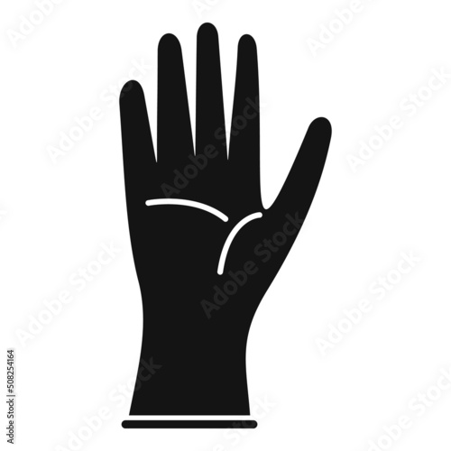 Surgical glove icon simple vector. Medical latex