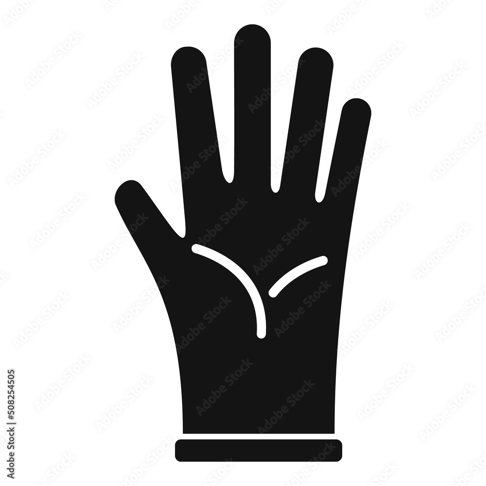 Fototapeta premium Clean glove icon simple vector. Surgical latex
