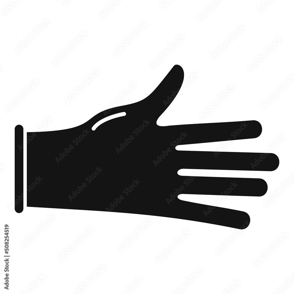 Protective glove icon simple vector. Medical latex Protective glove icon simple vector. Medical latex