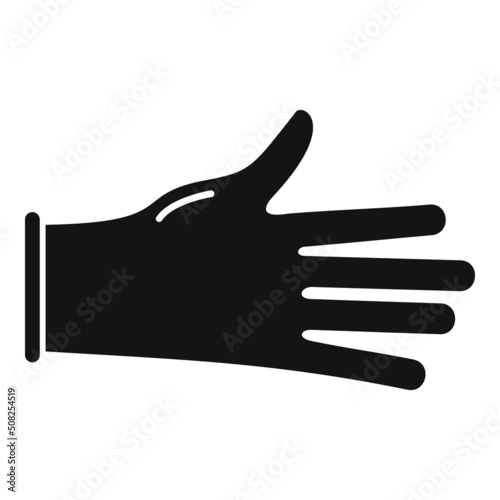 Protective glove icon simple vector. Medical latex