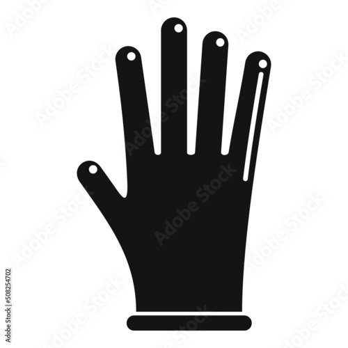 Healthy glove icon simple vector. Doctor clean