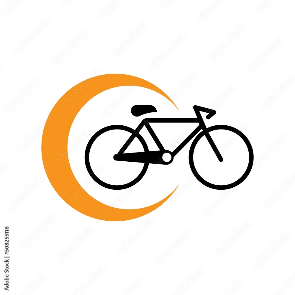 Fototapeta premium Bike vector icon isolatedon white