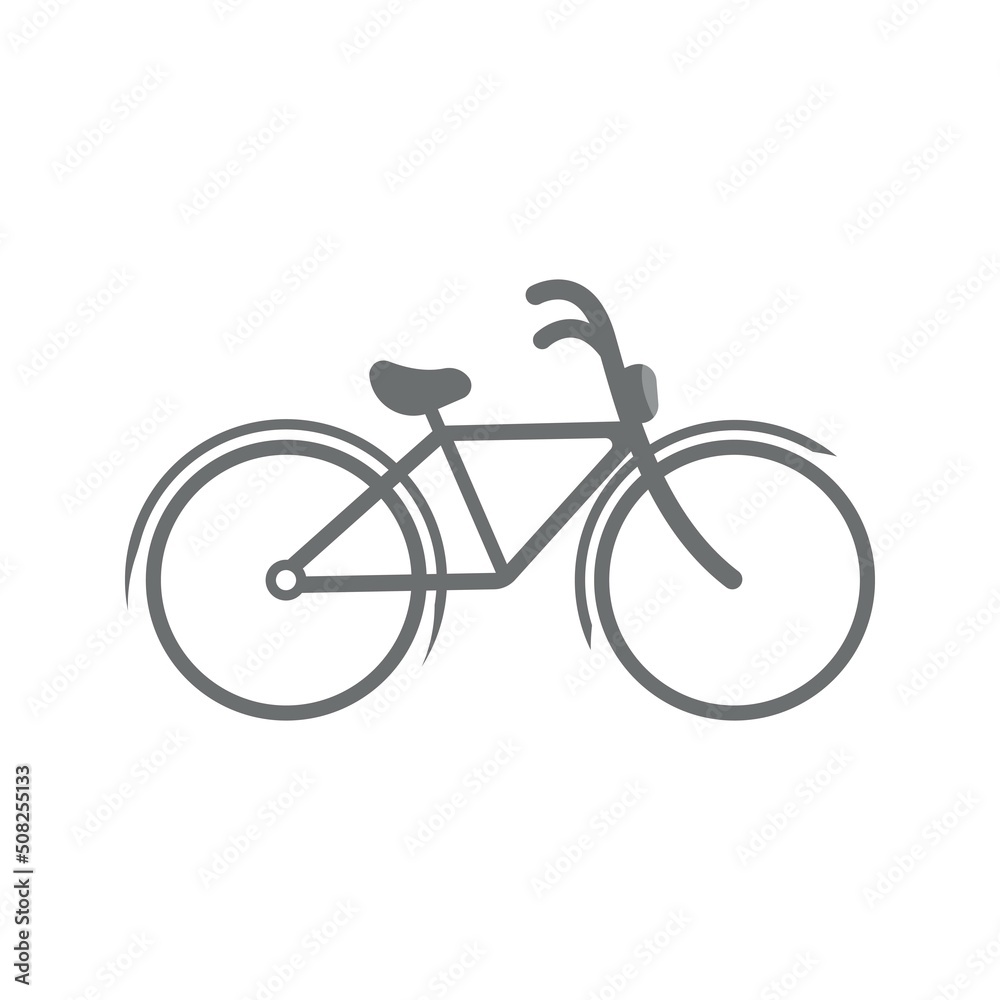 Fototapeta premium Bike vector icon isolatedon white