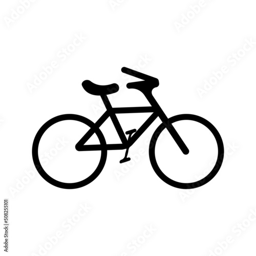 Bike vector icon isolatedon white